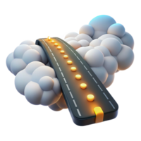 serene rustic Cloud Computing Path Journey to Success original png