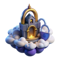 impressive rustic Secure Sanctuary Cloud-Based Data Protection authentic png