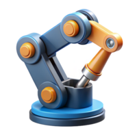 dramatic modern Robotic Arm Automation, Mechanics, Engineering, Technology, Industrial, Machine, 3D Render, Design, System premium png
