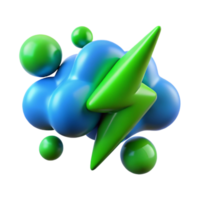 vibrant abstract Fast Cloud Computing Power and Speed high quality png