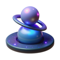 wonderful traditional Cosmic Sphere Abstract 3D Render of Celestial Bodies genuine png