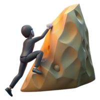 elegant rustic Conquering Challenges A 3D Render of Perseverance detailed png