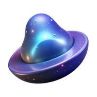 serene creative Cosmic Orb 3D Render of Abstract Galaxy professional png