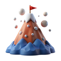 vibrant abstract Reaching the Summit A 3D Adventure original png