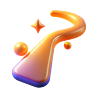 magnificent abstract Abstract Orange 3D Shapes, Shiny, Gradient, Flowing Design high resolution png