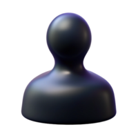 vibrant creative Generic 3D Avatar Anonymous User Icon high resolution png