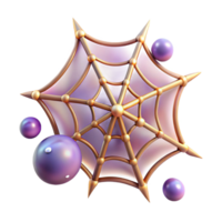 3D Render of Elegant Web png