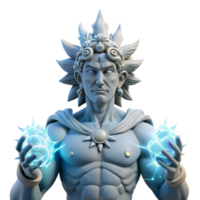 3D Render of Powerful Mythical God png