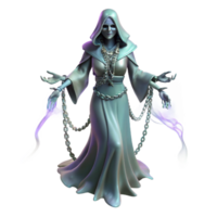 Spectral 3D Render of a Ghostly Woman png