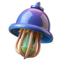 3D Render Bell Abstract Background png