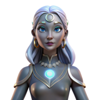 3d hacer de elegante fantasía mujer png