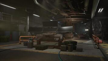 Exploring a modern underground bunker with advanced technology and equipment video