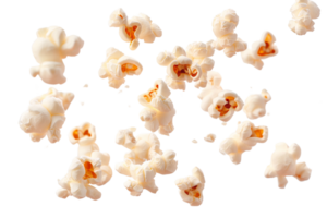 Popcorn, fluffy, buttery, on Transparent Background png