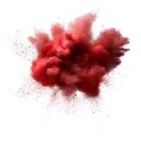 Dynamic Red Color Splash Effect in High Resolution png
