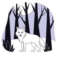 Fox in the Wild, A Beautiful and Joyful Nature Scene vector