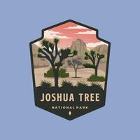 joshua tree national park logo patch illustration design, joshua tree california emblem design vector