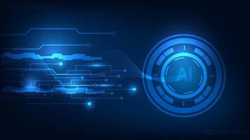 Abstract futuristic circuit board and mesh line, Illustration high computer and Communication technology on blue color background. High tech digital technology vector
