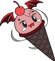 Ice-cream cone shaped vector