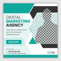Clean Corporate Banner Design for Social Media Post vector