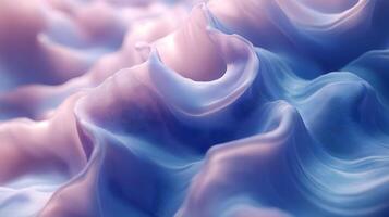 Abstract 3D Background with Wavy Lines and Soft Colors photo