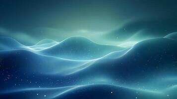 Abstract Blue and Green 3D Background with Glow and Sparkles photo