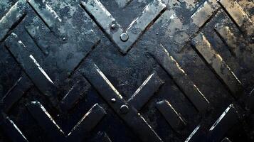 Dark Abstract Geometric 3D Background with Grunge Texture photo