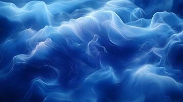 Abstract 3D Blue Background with Flowing Lines photo