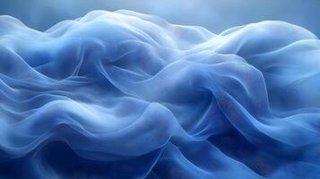 Abstract Blue Wavy Background photo
