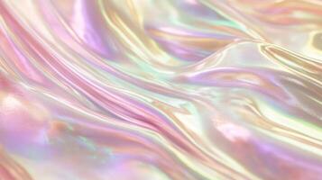 Surreal fantasy texture with iridescent waves for creative design projects photo