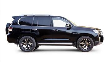 Black Luxury SUV Side Profile View photo