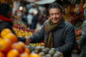 Man wearing a scarf photo