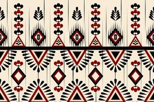 Pattern ethnic design with colors and background vector
