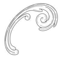 vintage baroque ornaments, Ornament and Graphic Design with Spirals and Rolling Circle Motif vector
