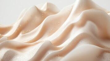 Abstract Cream Colored Waves with Small Golden Dots and Subtle Texture photo