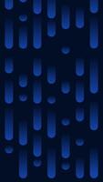 Abstract vertical background of blue liquid descending in darkness. Minimal geometric illustration. Suitable for wallpapers, presentations, projects, etc. vector