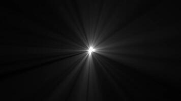 Light Rays overlay animation on black background video