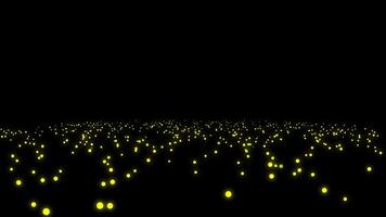 Animated Particle dust abstract motion on dark background video