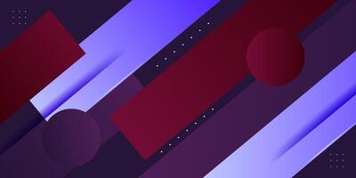 Abstract 3D purple banner background. Trendy shape color pattern design. Overlapping square background. Eps10 vector