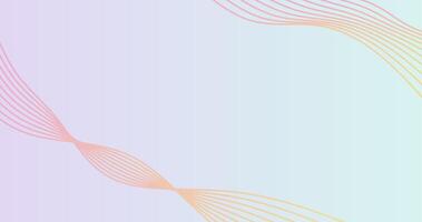 abstract background with wavy lines and gradient in pastel colors vector