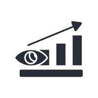 Predictive analytics icon.Editable stroke. vector
