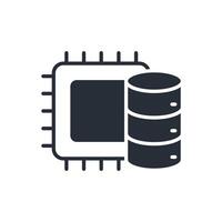 machine learning icon.Editable stroke.linear style sign for use web design,logo. vector
