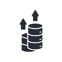 data processing icon.Editable stroke.linear style sign for use web design,logo. vector