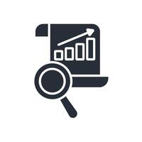 Data analysis icon.Editable stroke.linear style sign for use web design,logo. vector