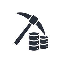 data mining icon.Editable stroke.linear style sign for use web design,logo. vector