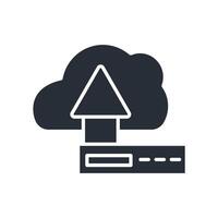 hosting icon.Editable stroke.linear style sign for use web design,logo vector