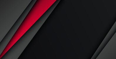 Red background overlap dimension gray illustration message board for text and message design modern website vector