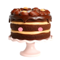 Decadent Chocolate Cake, Rich Frosting, and Elegant Design png