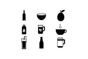Beverage Icon Collection graphics ideal for business and presentation purposes vector