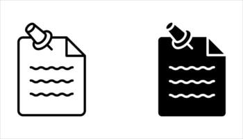 sticky note icon set, vector