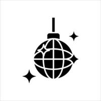 disco ball icon set, vector